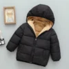 Kids Fleece Cartoon Hooded Jacket - Warm Winter Outerwear