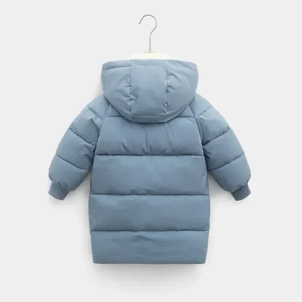 Kids Winter Down Parka Coat - Hooded Cotton Padded Jacket