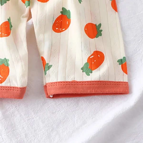 Kids Cotton Cartoon Bear Pajamas Set Long Sleeve Boys Girls Sleepwear