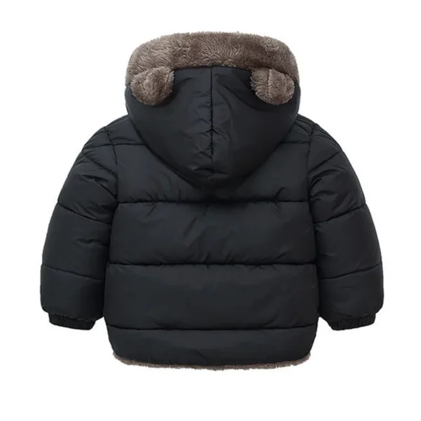 Kids Winter Padded Jacket with Hood - Warm Fleece Coats