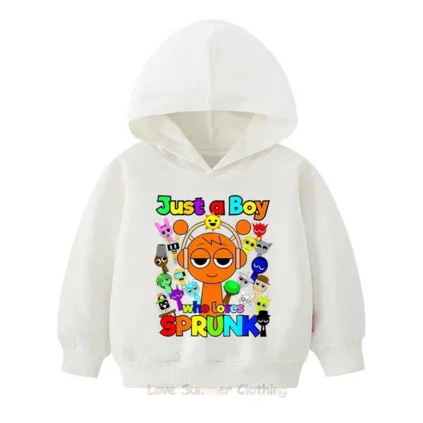 kf-Sb8566c9007714909b84de47e789ce70bx Fall New Arrivals Kids Hoodie Sprunki Childrens Pullover Hoodie Incredibox HD Print Age 4-14 Polyester Boys Girls Sweatshirts