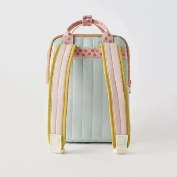 Lightweight Nylon Girls Backpack with Sunflower Charm