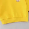 2PCS Children's Set Spring and Autumn Simple Little Bear Head Round Neck Long Sleeve Pants