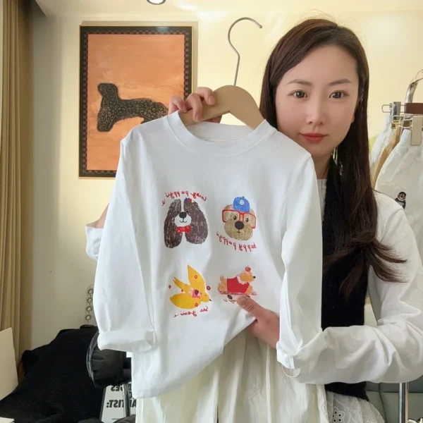 Autumn New Arrival Kids Boys' and Girls' Pure Cotton Color-Block Long Sleeve T-Shirt Baby Casual Fashion Children's Basic Top